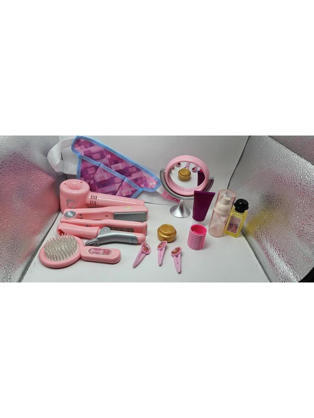 18 Piece Pink Beauty and Makeup Mirror Set with Accessories